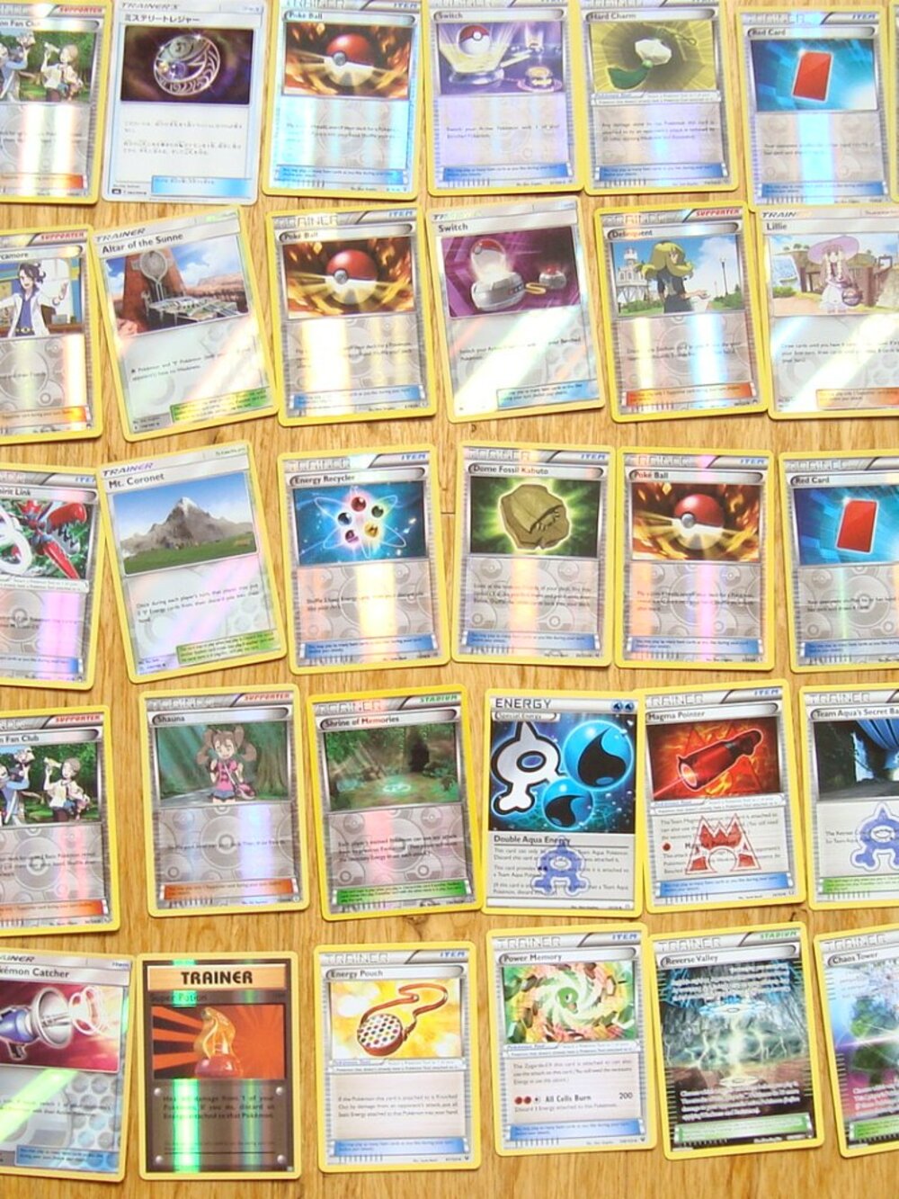 LOT ALMOST 300 POKEMON TRAINER CARDS ,GOOD TO MINT